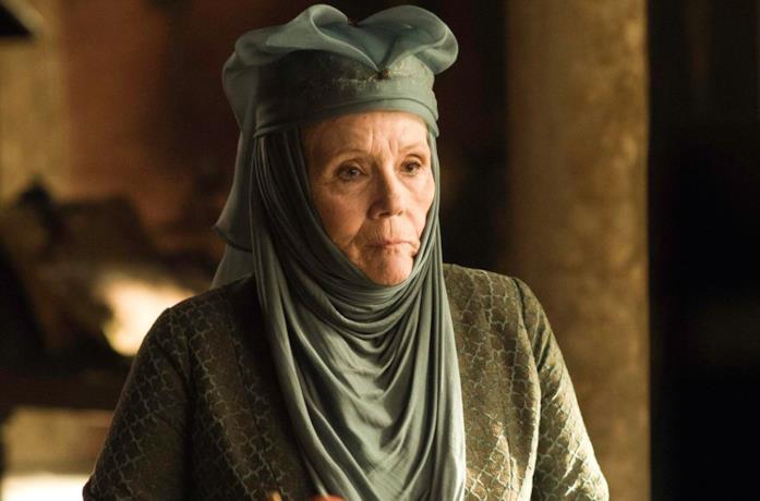 Diana Rigg nei panni di Olenna Tyrell in Game of Thrones