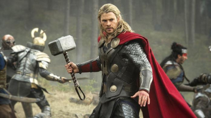 Un'immagine che ritrae Chris Hemsworth nei panni di Thor