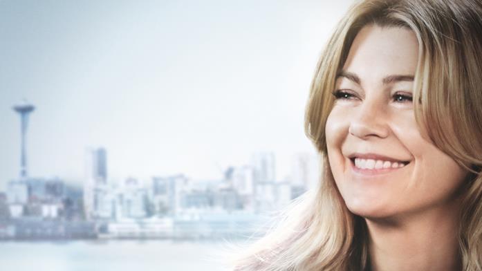 Una locandina di Grey's Anatomy con Meredith protagonista