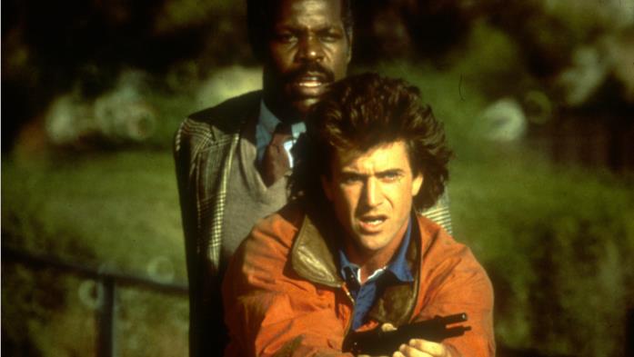 Arma Letale, Mel Gibson e Danny Glover coppia cult Mel Gibson e Danny Glover, coppia di sbirri in Arma Letale