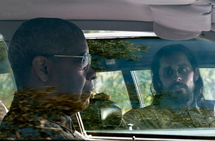 Denzel Washington e Jared Leto sono due dei protagonisti Denzel Washington e Jared Leto in Fino all'ultimo indizio