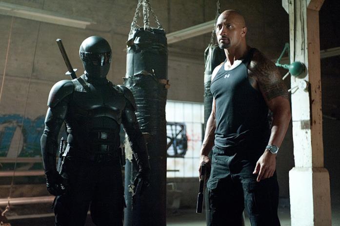 Una scena di G.I. Joe - La vendetta Dwayne Johnson e Ray Park in G.I. Joe - La vendetta