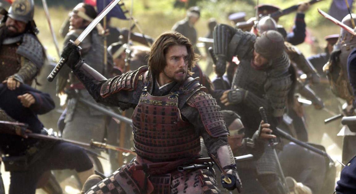 Tom Cruise in una scena de L'Ultimo Samurai