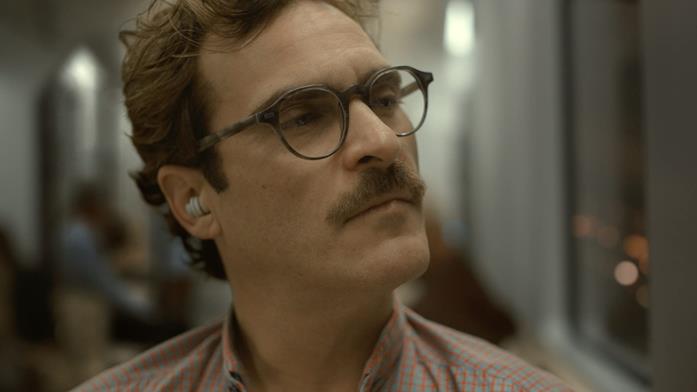 Joaquin Phoenix in Her Joaquin Phoenix in un scena di Her