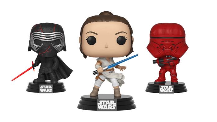 Kylo Ren, Rey e Sith Jet Trooper Funko Pop