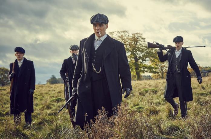 Thomas Shelby e gli altri protagonisti di Peaky Blinders