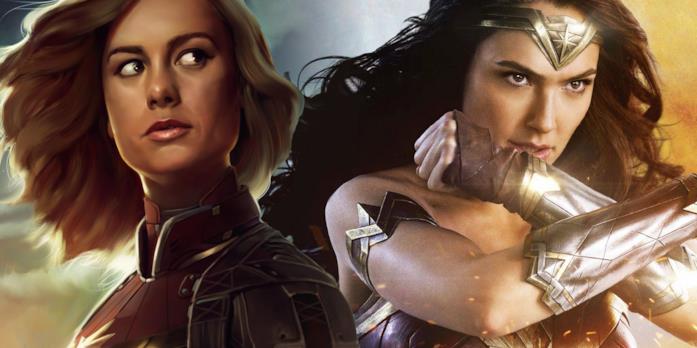Brie Larson e Gal Gadot Captain Marvel e Wonder Woman a confronto
