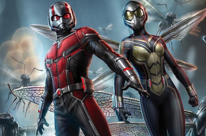 Ant-Man e The Wasp circondati dalle formiche