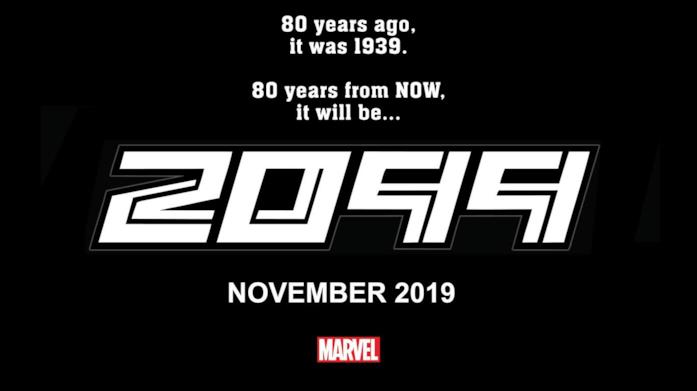 Il teaser rilasciato da Marvel che anticipa il ritorno di Marvel 2099 Teaser di Marvel 2099 rilasciato al San Diego Comic-Con 2019