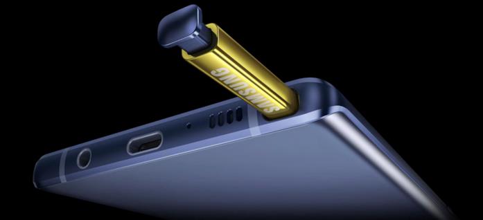 Immagine stampa del Samsung Galaxy Note 9