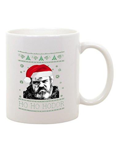 bubbleshirt Tazza Mug in Ceramica Ho Ho Hodor - Liviu Hodor - Game of Thrones - Il Trono di Spade - Serie TV - Christmas - Natale - Idea Regalo