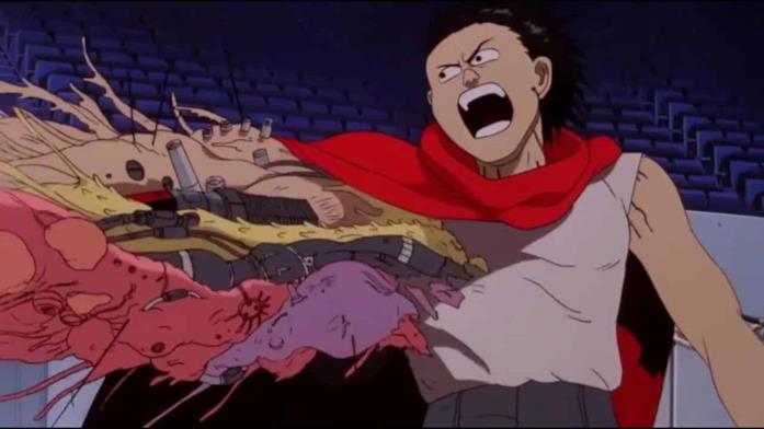 Una delle metamorfosi del film Akira Tetsuo, il protagonista di Akira
