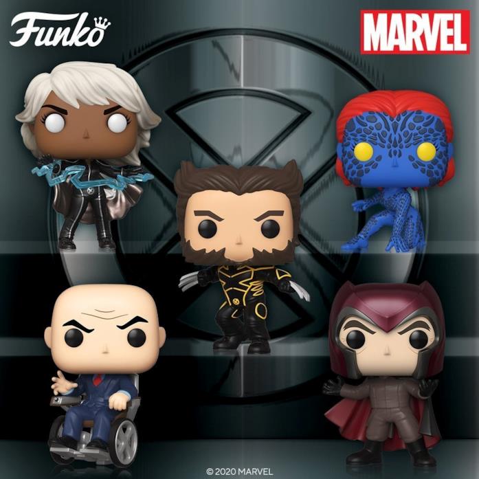 I Funko Pop! per il 20esimo anniversario di X-Men I Pop! di Tempesta, Wolverine, Magneto, Xavier e Mystique