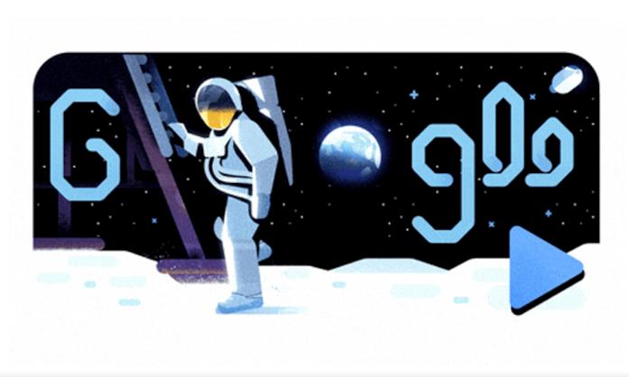 Il google doodle dello sbarco sulla luna