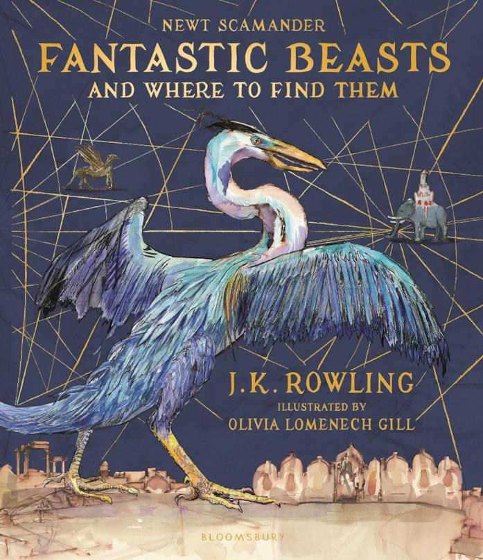 Animali fantastici illustrato Copertina del libro Animali fantastici illustrato