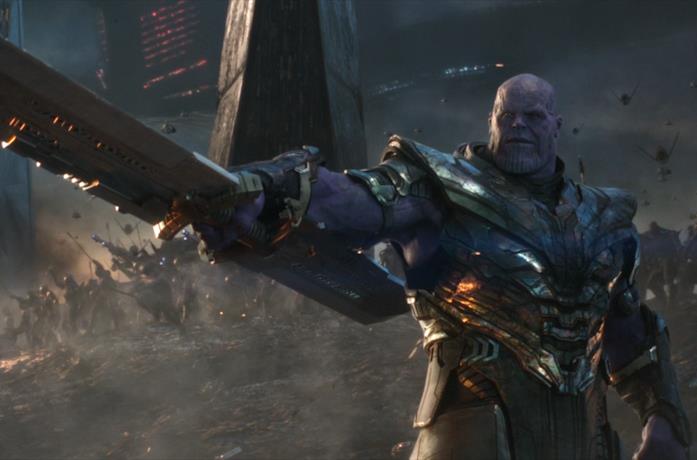 Thanos nella battaglia finale di Avengers: Endgame