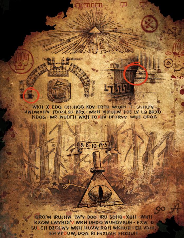Cipher Hunt poster Cipher Hunt il messaggio iniziale di Alex Hirsch