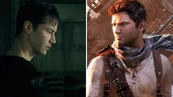 Neo dal film di Matrix e Nathan Drake dal videogioco di Uncharted