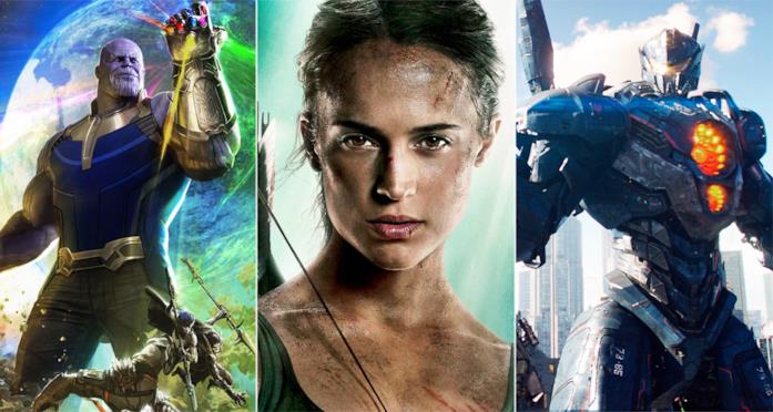 Infinity War, Tomb Raider e Pacific Rim 2