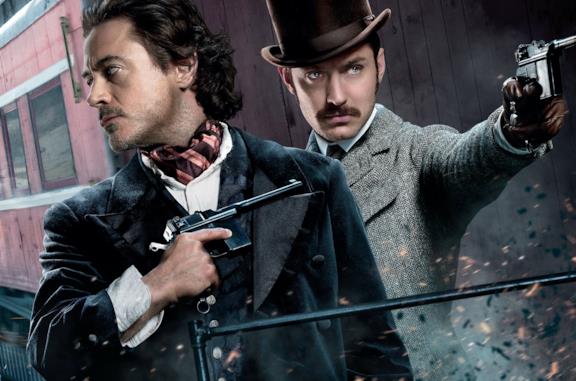 Robert Downey Jr. e Jude Law in Sherlock Holmes - Gioco di ombre