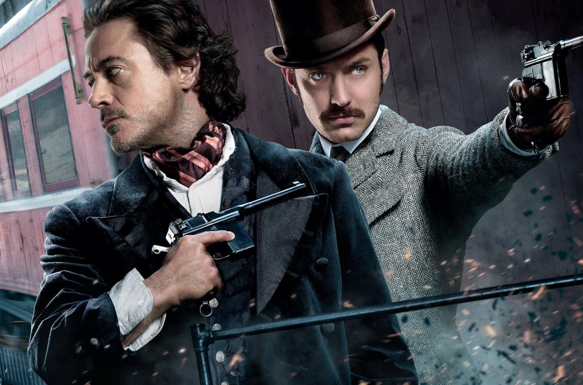 Robert Downey Jr. e Jude Law in Sherlock Holmes - Gioco di ombre
