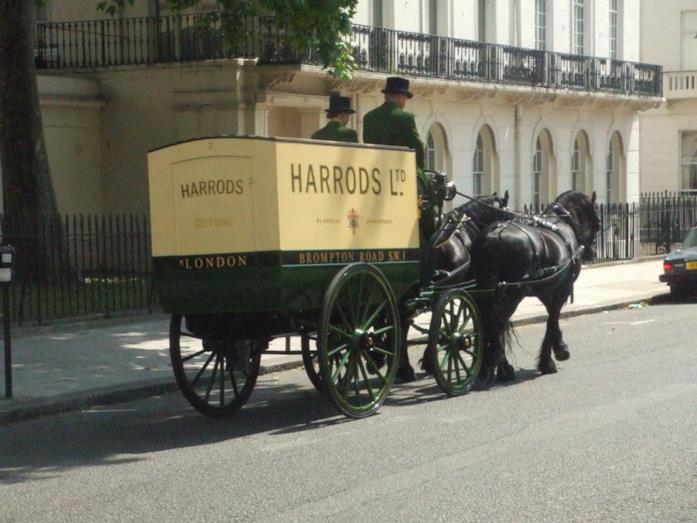Harrods Winnie the Pooh Una carrozza che riforniva Harrods