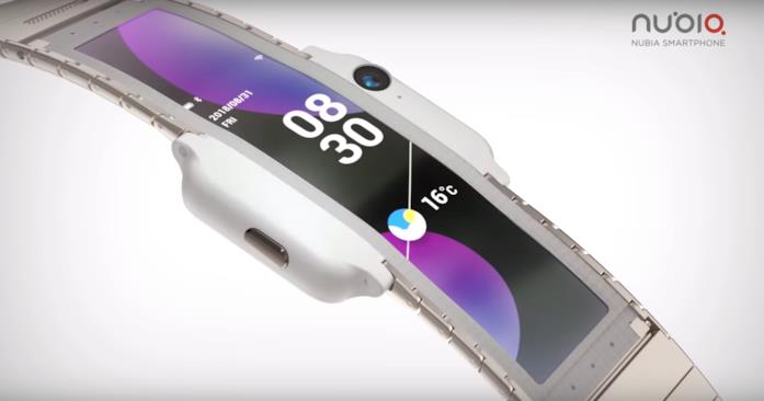 Nubia A, il dispositivo ibrido che è sia uno smartphone che uno smartwatch Immagine del prototipo di Nubia A