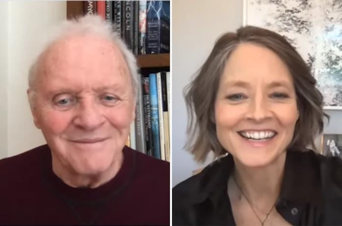 Anthony Hopkins e Jodie Foster nella reunion dei 30 anni de Il Silenzio degli innocenti