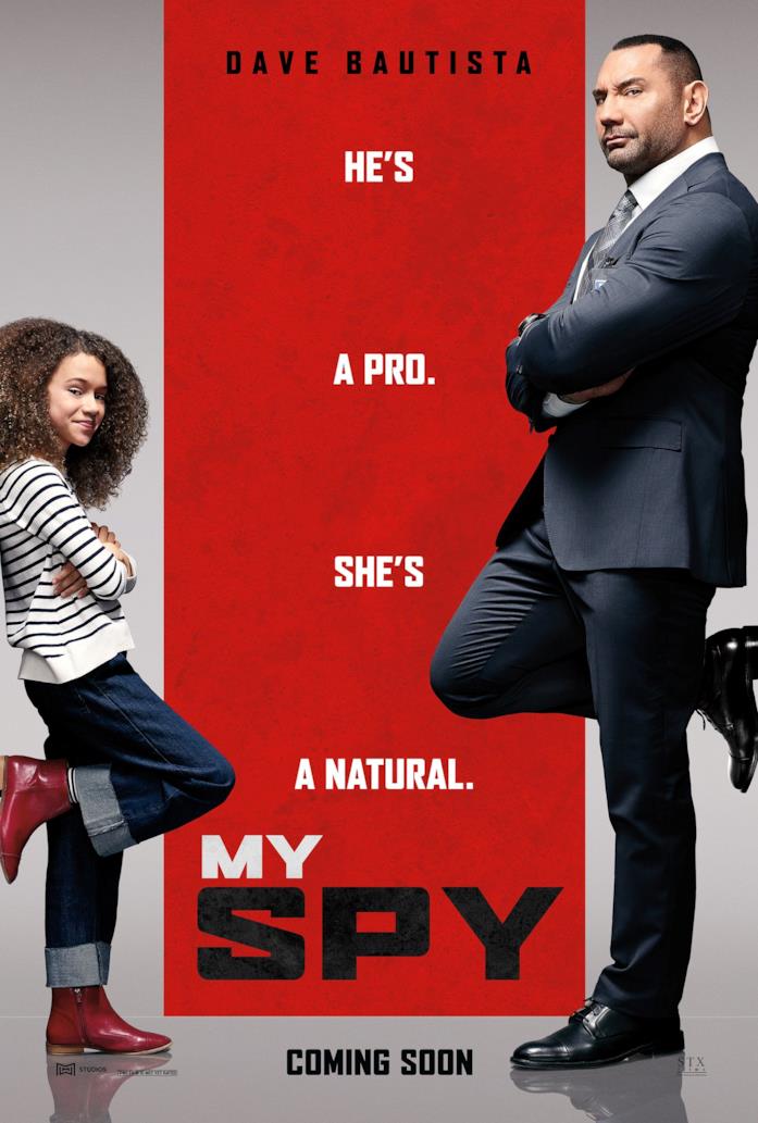 My Spy arriverà direttamente su Prime Video Dave Bautista e Chloe Coleman nel poster internazionale di My Spy