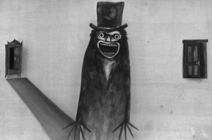 Il Babadook in una delle pagine del libro pop-up "Mr. Babadook"