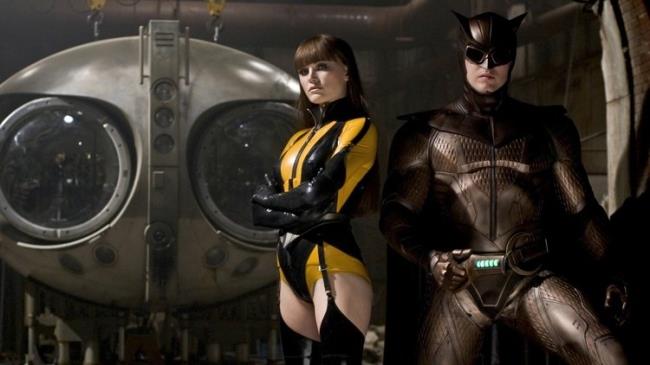 Spettro di Seta e Gufo Notturno in uno scatto da Watchmen