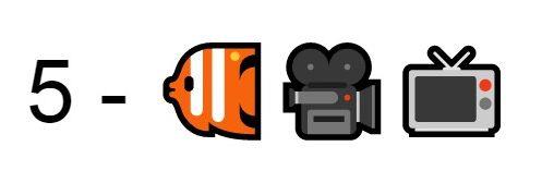 Che serie è? Quiz facile 05 Emoji pesce telecamera televisione