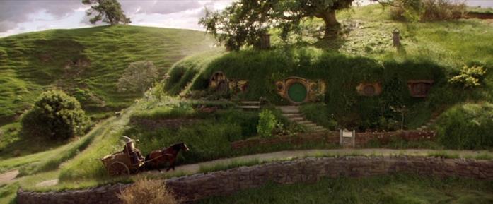 La casetta di Bilbo nei film