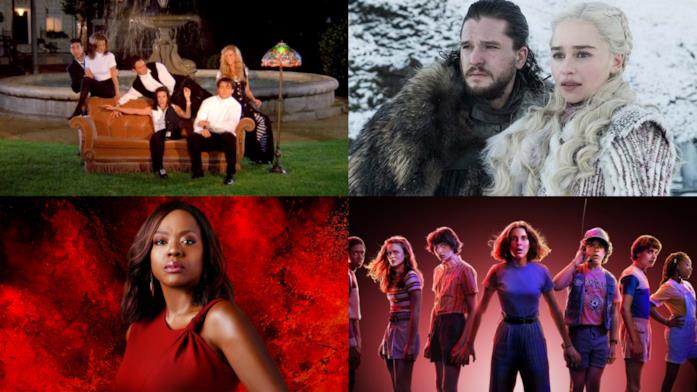Friends, Game of Thrones, Le regole del delitto perfetto, Stranger Things