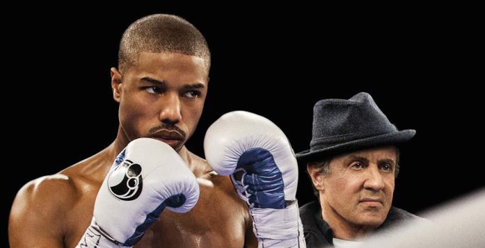 Sylvester Stallone e Michael B. Jordan in Creed scena di Creed