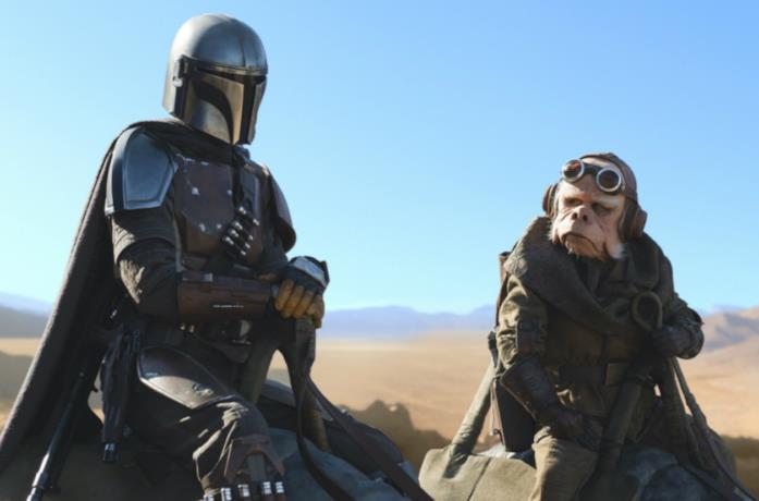 Nick Nolte ha prestato la sua voce al personaggio di Kuiil nella serie The Mandalorian Un'immagine che ritrae Kuiil insieme al protagonista di The Mandalorian