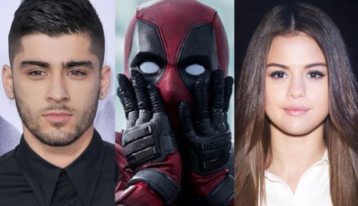 Zayn, Deadpool e Selena Gomez Zayn, Deadpool e Selena Gomez nella stessa foto