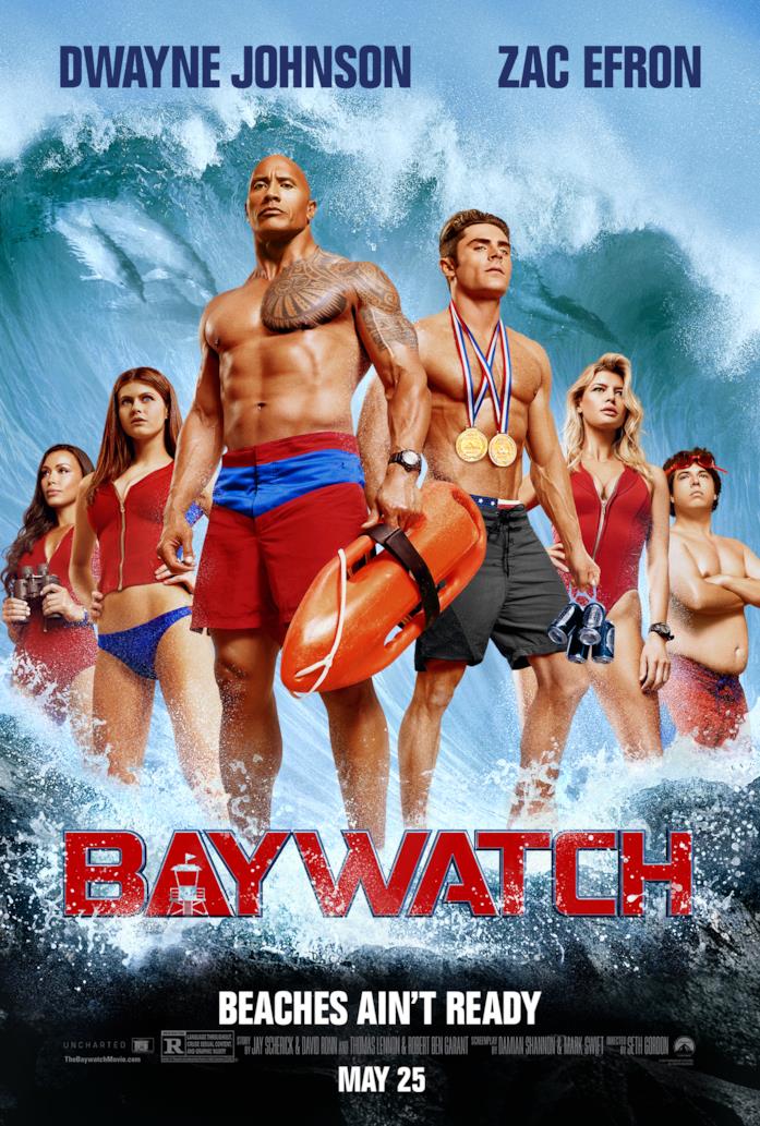 La versione cinematografica del 2017 di Baywatch La cover del film di Baywatch