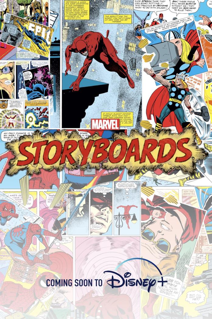 Marvel's Storyboards, trailer e poster Alcuni dei personaggi Marvel più famosi come Spider-Man, Daredevil e Thor