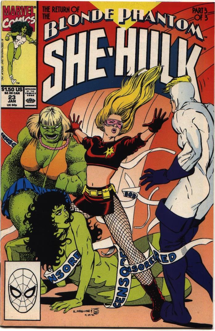 The Blonde Phantom potrebbe essere nella serie live-action She-Hulk? La cover del fumetto in cui ci sono She-Hulk e The Blonde Phantom