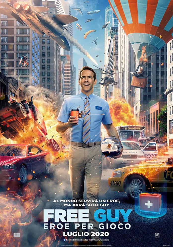 Free Guy poster ufficiale Free Guy la cover cinematografica del film