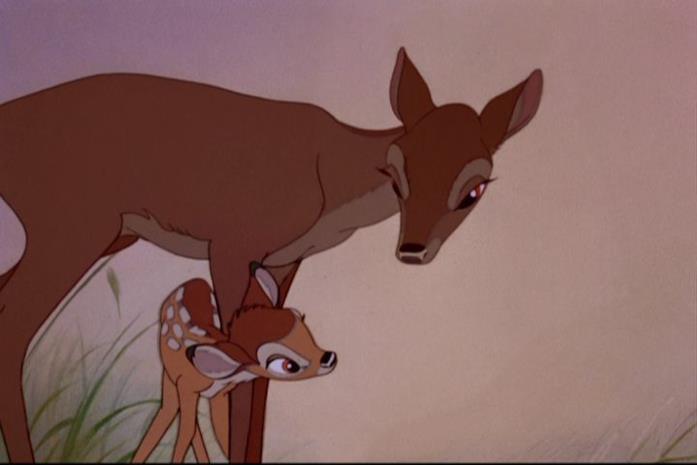 Bambi e sua madre Bambi e sua madre in una scena del film