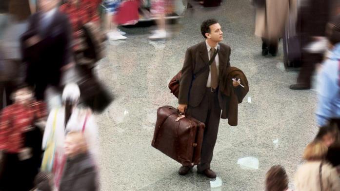 Tom Hanks nella locandina di The Terminal