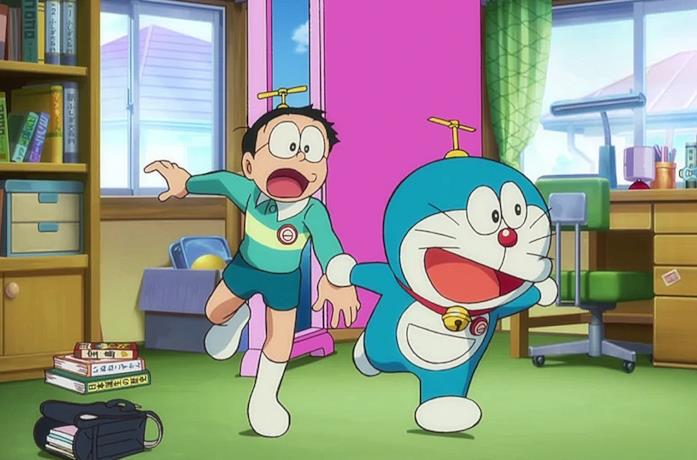 Doraemon e gli altri personaggi del manga
