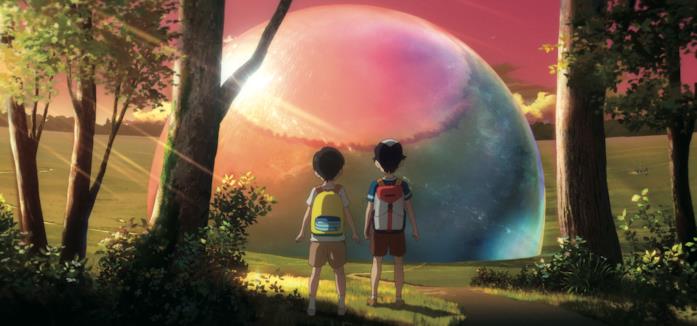 Aoyama e il suo amico Aoyama e il suo amico in una scena di Penguin Highway