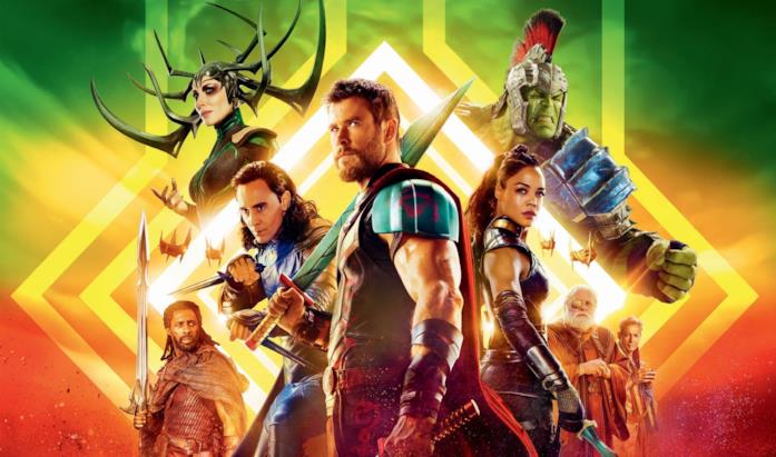 I protagonisti di Thor: Ragnarok nel poster ufficiale del film