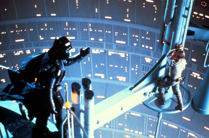 Darth Vader e Luke Skywalker ne L'Impero Colpisce Ancora