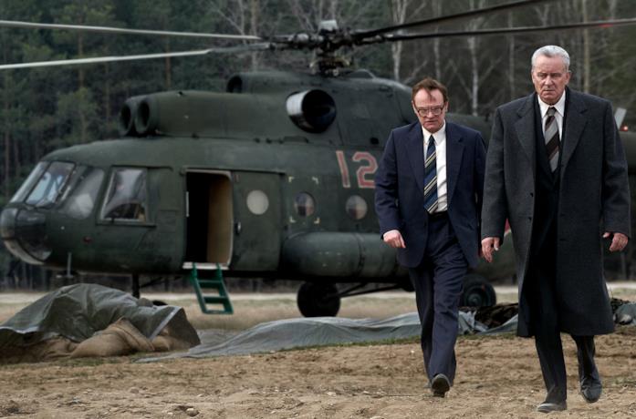 Jared Harris e Stellan Skarsgård sono Valerij Alekseevič Legasov e Boris Ščerbina in Chernobyl