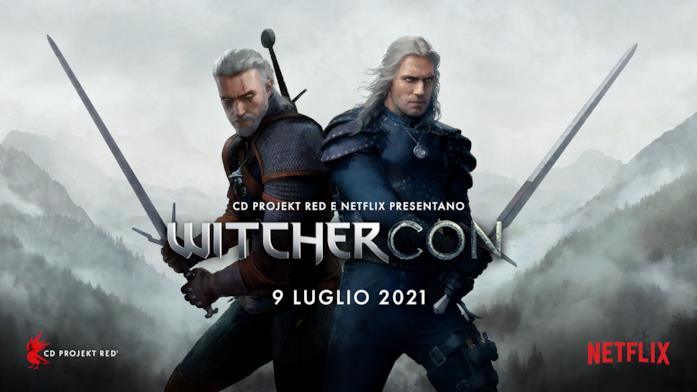 Banner WitcherCon I due Geralt sul banner ufficiale della WitcherCon