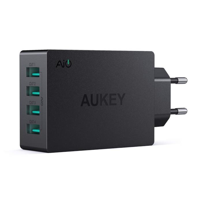 AUKEY Caricatore da Muro Portatile a 4 Porte in offerta per l'Amazon Prime Day AUKEY Caricatore da Muro Portatile a 4 Porte